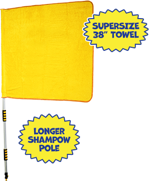 Superside 38 inch towel & Longer ShamPow™ Pole